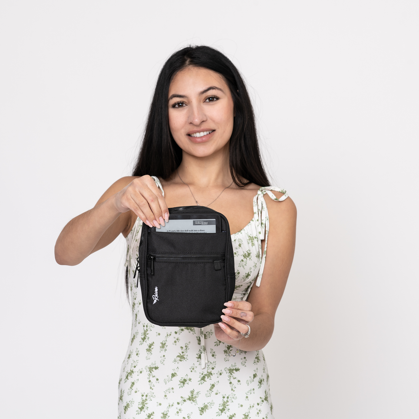 Medium Black Crossbody w/ Tumbler Belt