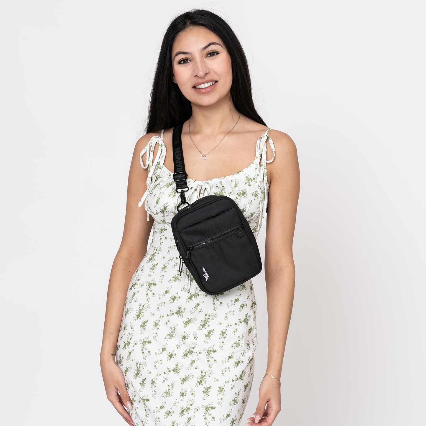 Medium Black Crossbody w/ Tumbler Belt