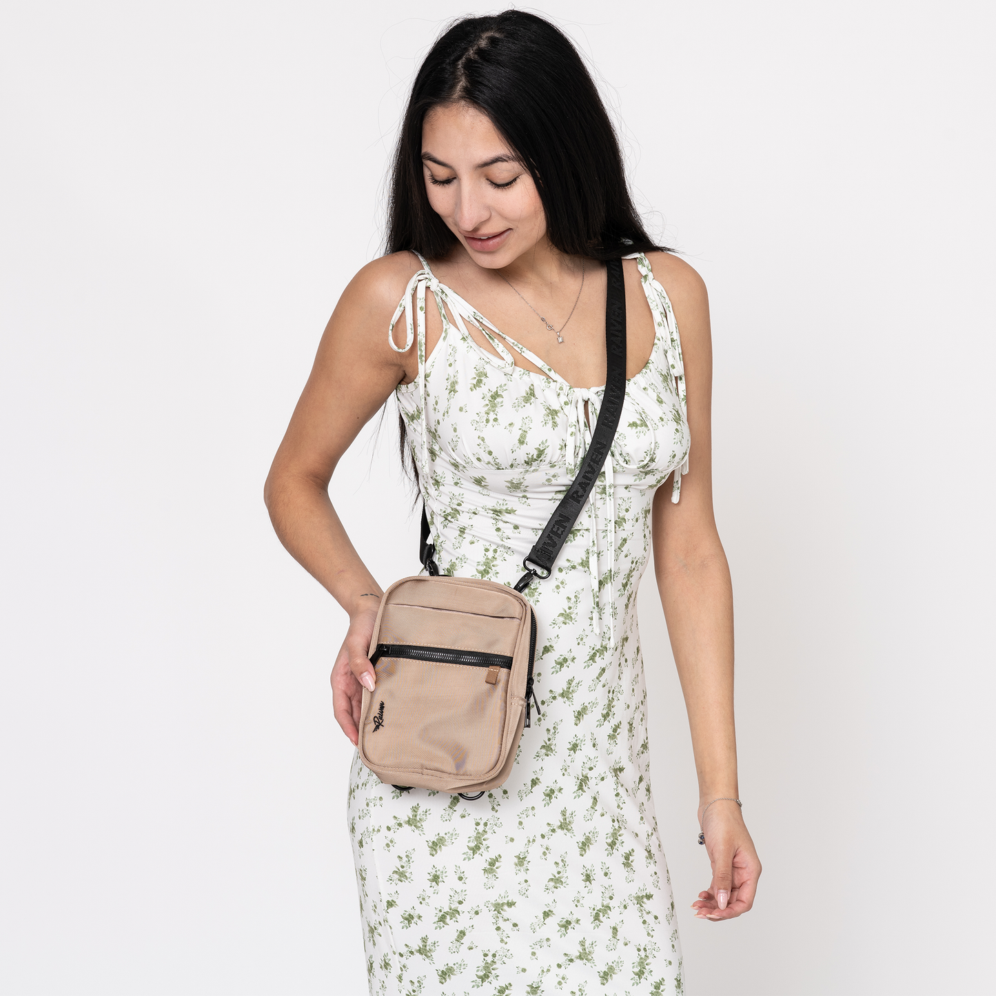 Medium Tan Crossbody w/ Tumbler Belt