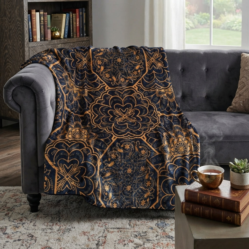 Peace & Profanity Lux Throw Blanket