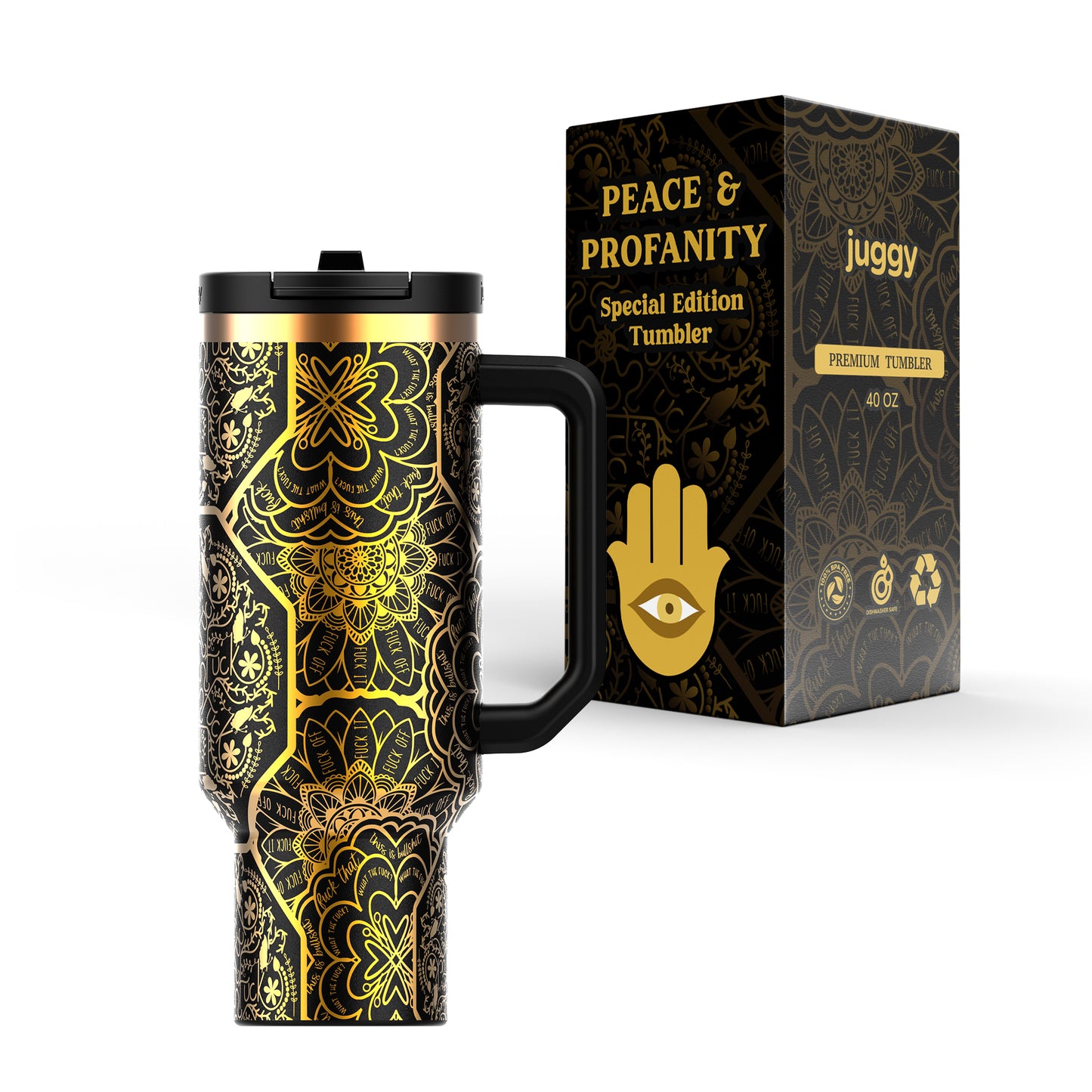 Peace & Profanity 40oz DuoLid Tumbler - PREORDER