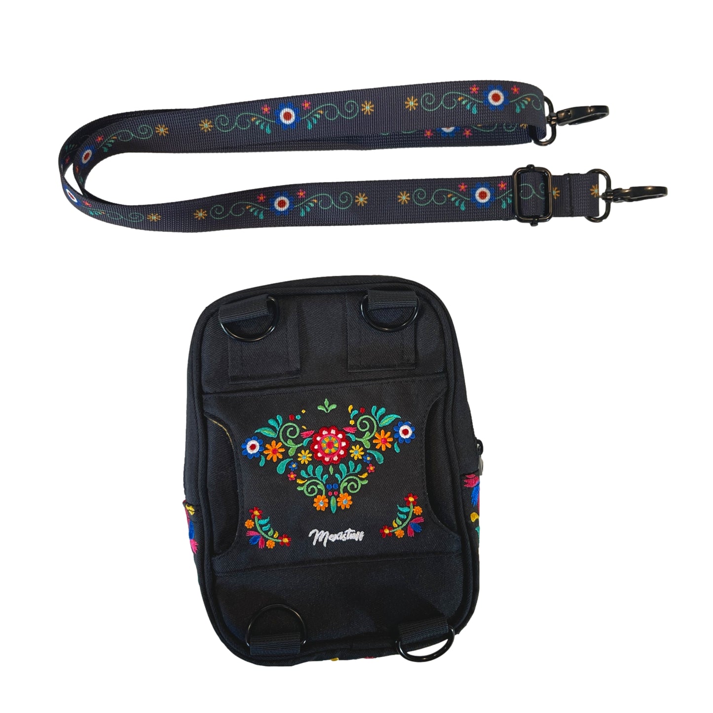 Bordado Crossbody w/Tumbler Belt