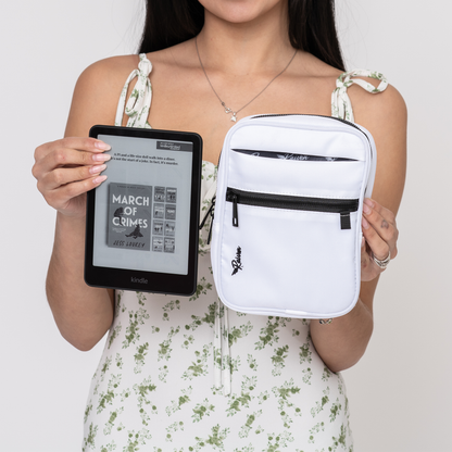 Medium White Crossbody  w/ Tumbler Belt