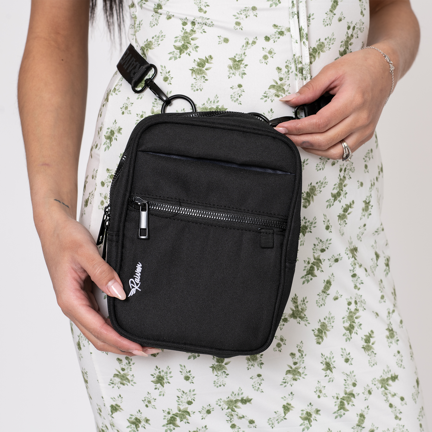 Medium Black Crossbody  w/ Tumbler Belt