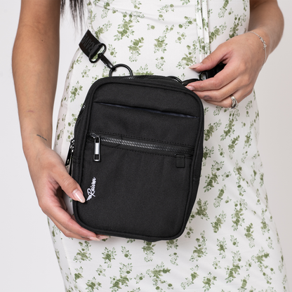 Medium Black Crossbody  w/ Tumbler Belt