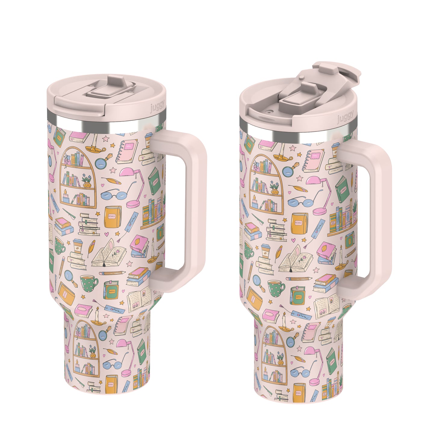 Booktrovert 40oz DuoLid Tumbler With Charms - PREORDER