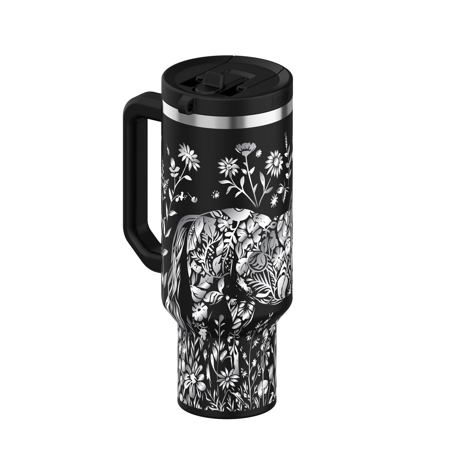 Equine Bloom 40oz DuoLid Tumbler - PREORDER