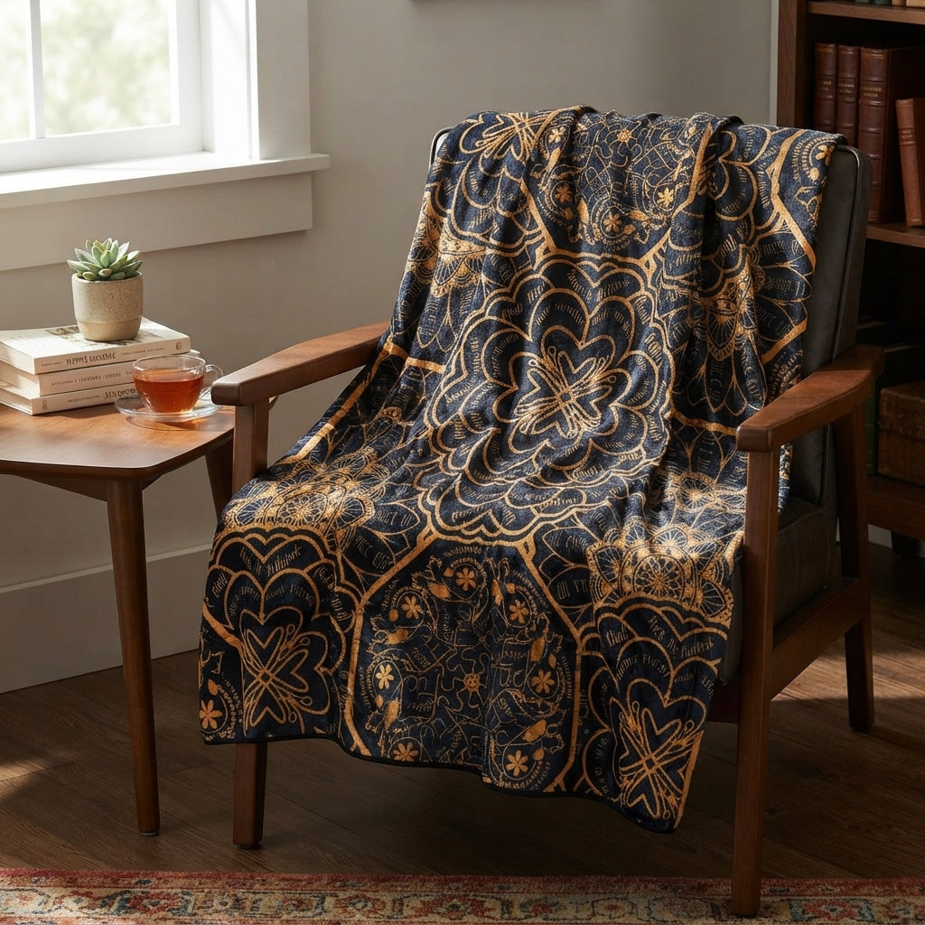 Peace & Profanity Lux Throw Blanket