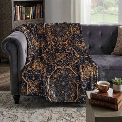 Peace & Profanity Lux Throw Blanket
