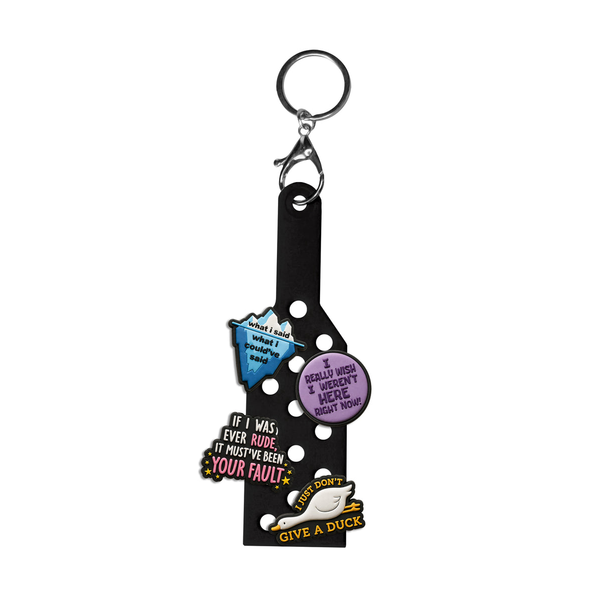 Sass in a Glass Keychain