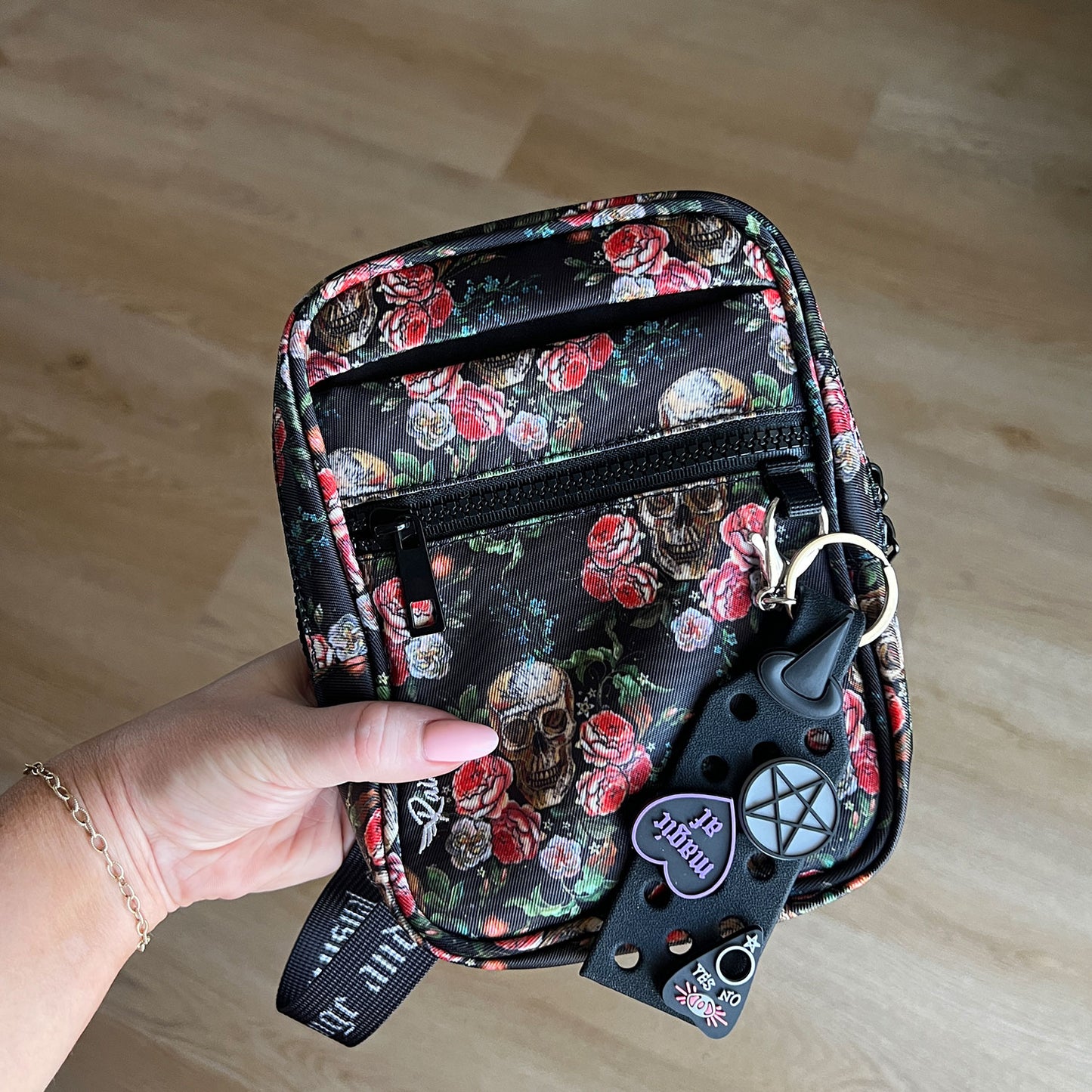 Skulls & Roses Crossbody Bag