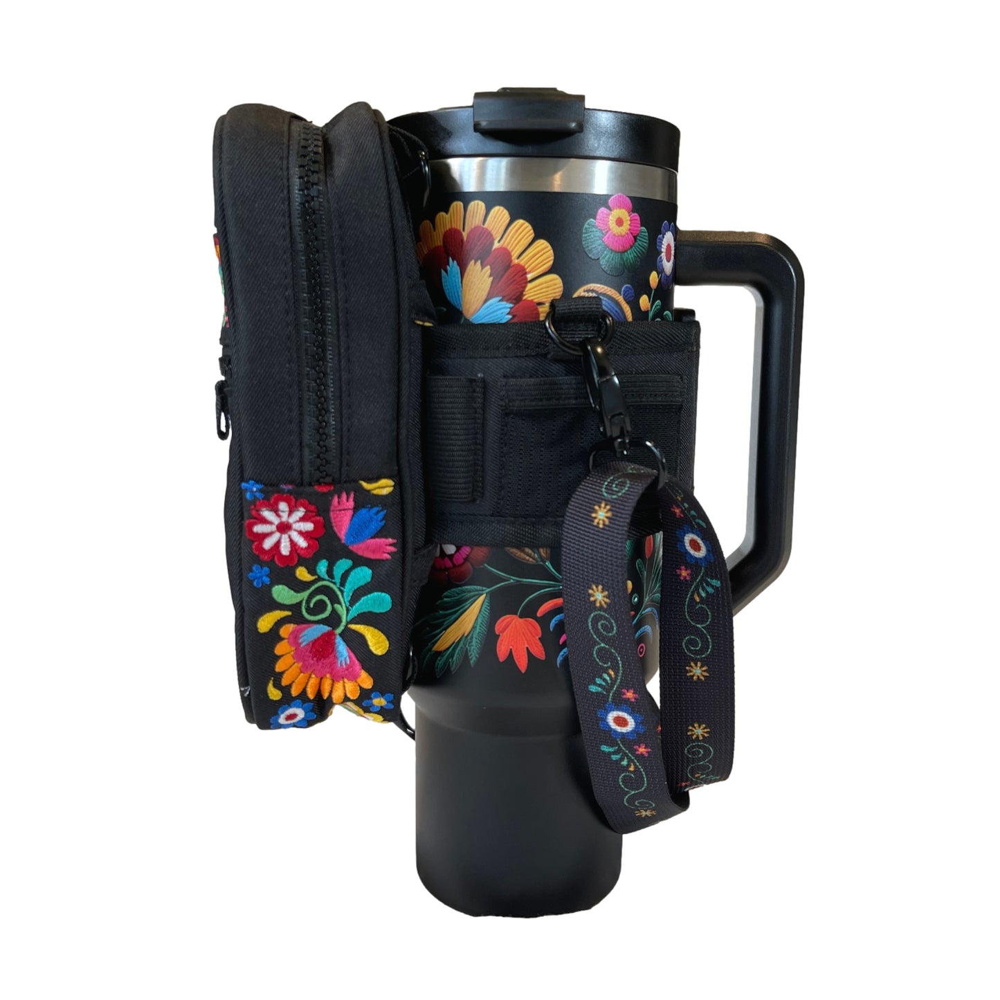 Bordado Crossbody w/Tumbler Belt