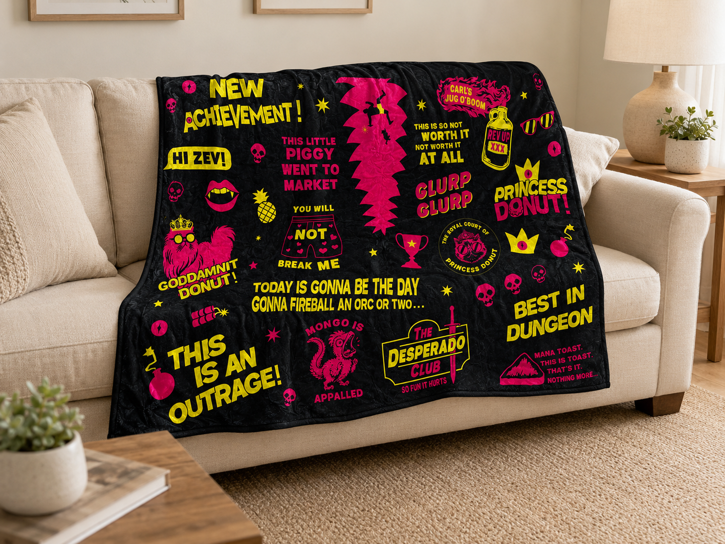 Crawl & Chaos Lux Throw Blanket