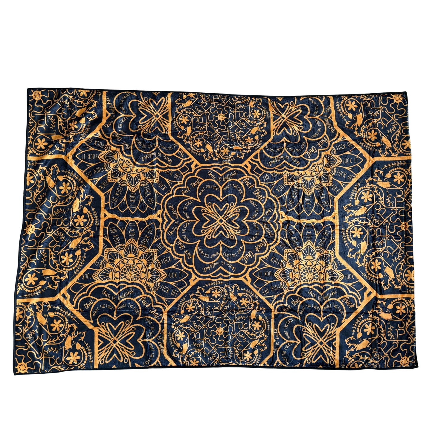 Peace & Profanity Lux Throw Blanket