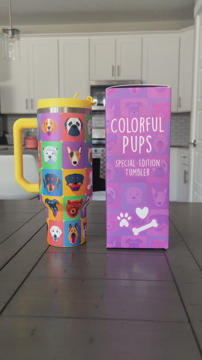 Colorful Pups 40oz NewGen Tumbler