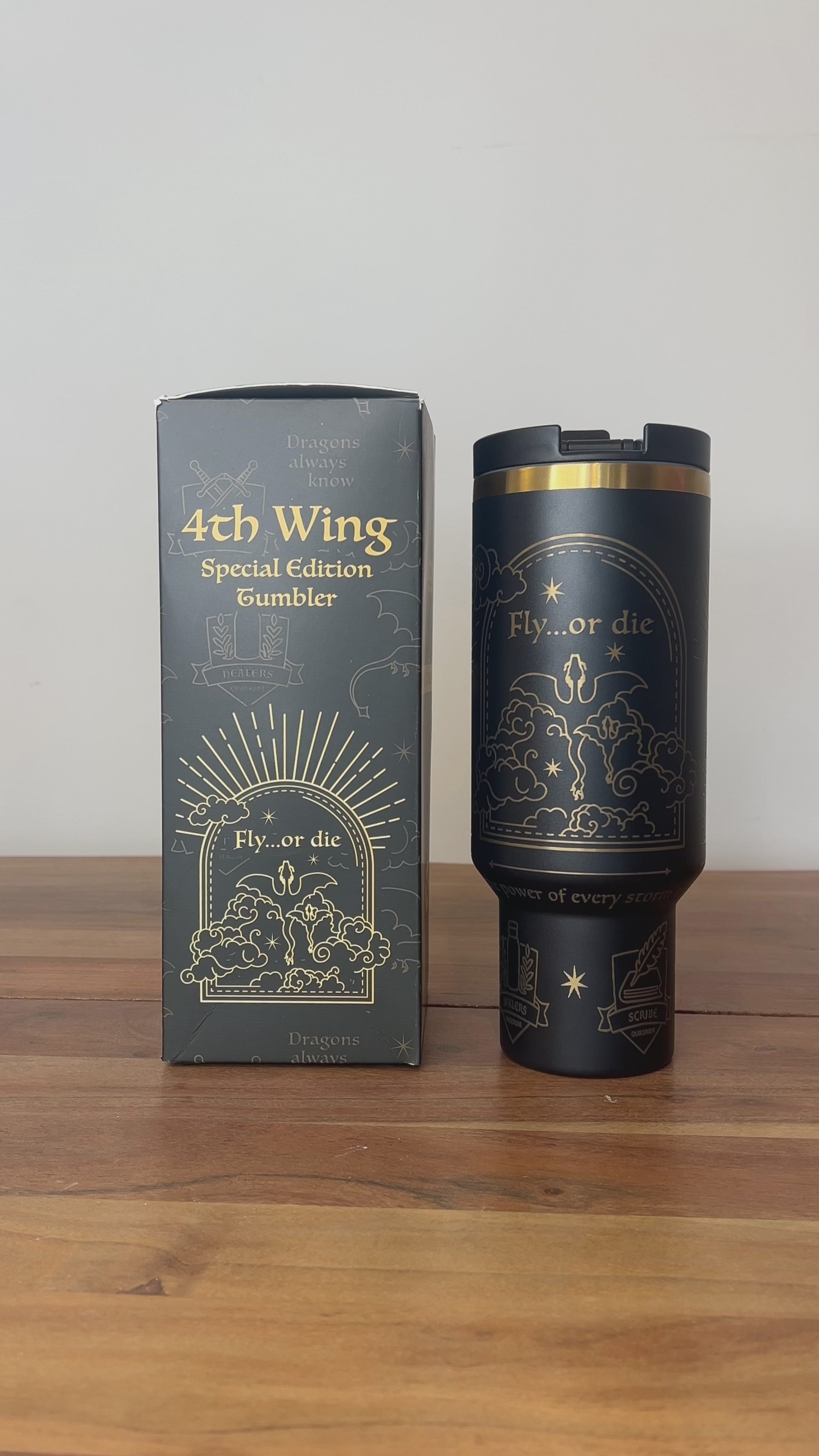 Fourth Wing 40 oz DuoLid Tumbler - PREORDER