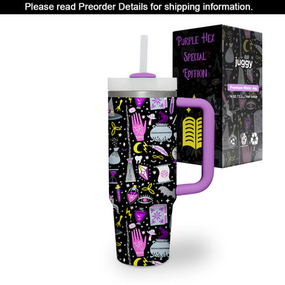Purple Hex 40 oz Tumbler