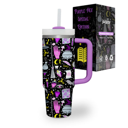 Purple Hex 40 oz Tumbler